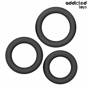 ADDICTED TOYS - LOT DE ANNEAUX EN SILICONE MODÃLE 1